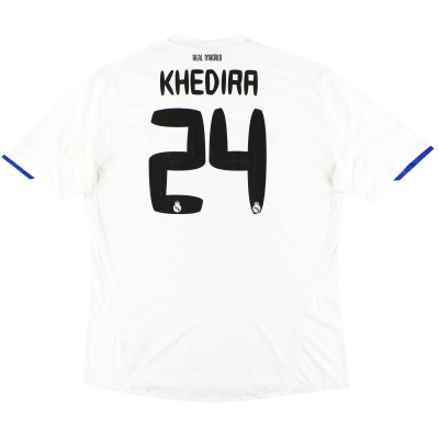 Camiseta adidas de local del Real Madrid 2010-11 Khedira # 24 XXL