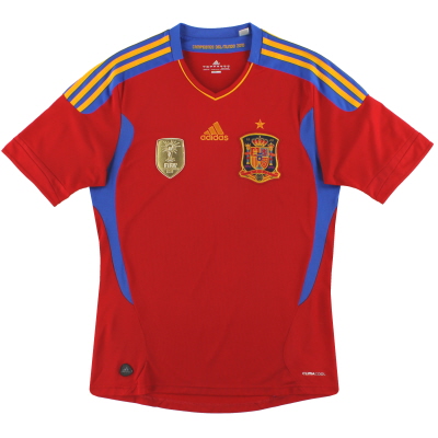 2010-11 Spain adidas Home Shirt *Mint* M