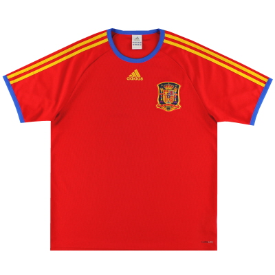 2010-11 Spanje adidas Home T-shirt L