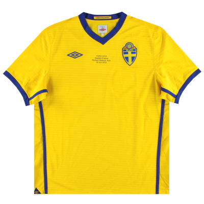 2010-11 Zweden Umbro thuisshirt 'Zweden-Frankrijk' *Mint* XL