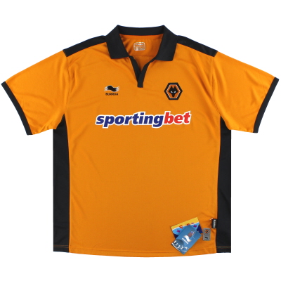 Camiseta local de los Wolves Burrda 2010-11 *con etiquetas* XXL
