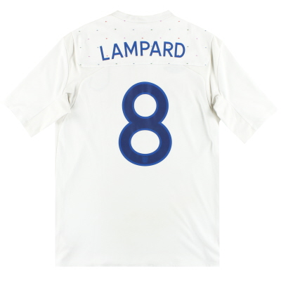 2010-12 England Umbro Home Shirt Lampard #8 M 