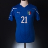 2010-12 Italy Home Shirt Pirlo #21 S