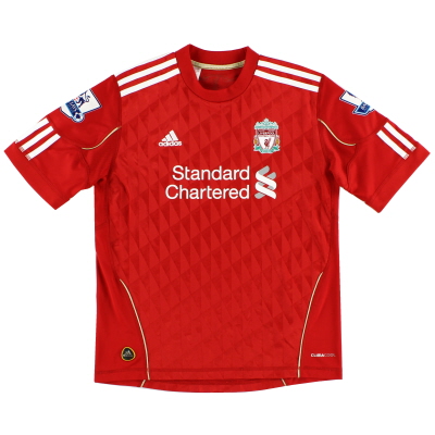 2010-12 Liverpool adidas Home Shirt L 