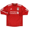 2010-12 Liverpool adidas Home Shirt Gerrard #8 L/S L.Boys