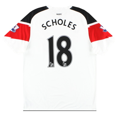 2010-12 Manchester United Away Shirt Scholes #18