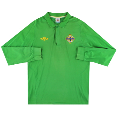 2010-12 Northern Ireland Umbro Polo Shirt L/S L