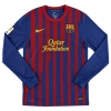 2011-12 Barcelona Home Shirt Messi #10 L/S S
