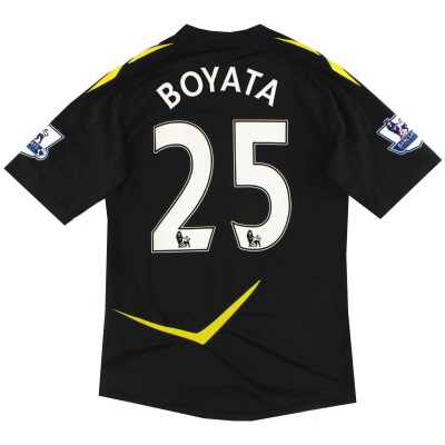 2011-12 Bolton Reebok Player выпускает выездную футболку Boyata #25 *Новая* M