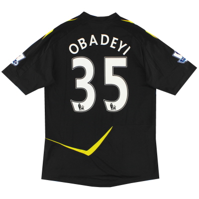 2011-12 Bolton Reebok Player Выпуск выездной рубашки Obadeyi #35 *Новый* L