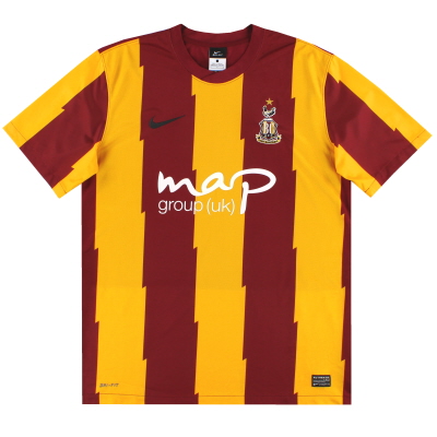 2011-12 Bradford City Nike Home Shirt L 