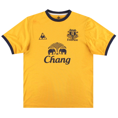 Camiseta de visitante del Everton Le Coq Sportif 2011-12 * Mint * L