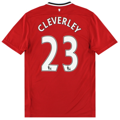 2011-12 Manchester United Nike Home Shirt Cleverley #23