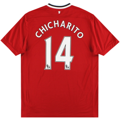 2011-12 Manchester United Nike Home Shirt Chicharito #14 L 