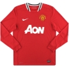 2011-12 Manchester United Nike Home Shirt Cleverley #23 L/S L