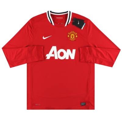 2011-12 Manchester United Nike Thuisshirt *m/tags* L/SL