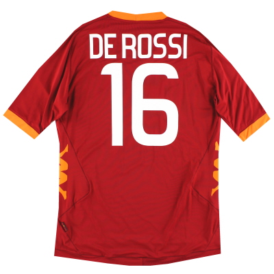 2011-12 Roma Kappa Home Shirt De Rossi # 16 * avec étiquettes * XXL