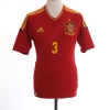 2011-12 Spain Home Shirt Pique #3 *Mint* S