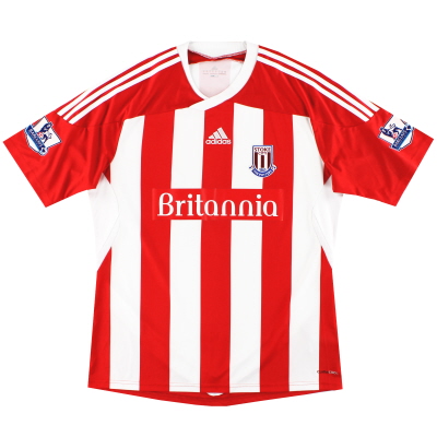 2011-12 Stoke City adidas Home Camiseta *Menta* L
