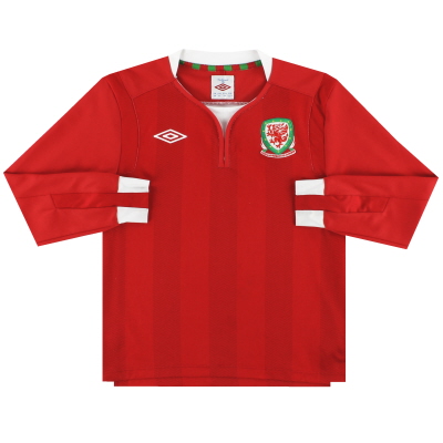 2011-12 Wales Umbro Home Shirt L/S S.Boys