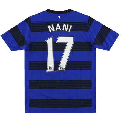 2011-13 Manchester United Nike uitshirt Nani # 17 XL, jongens