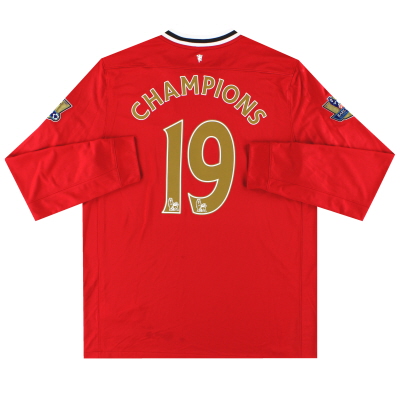 2011-13 Manchester United Nike Home Shirt 'Champions' #19 L/S XL