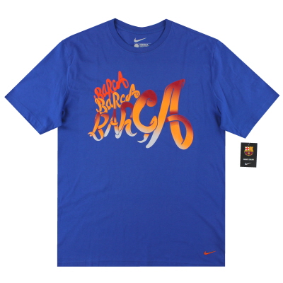 2012-13 Barcelona Nike grafisch T-shirt *met tags* XL