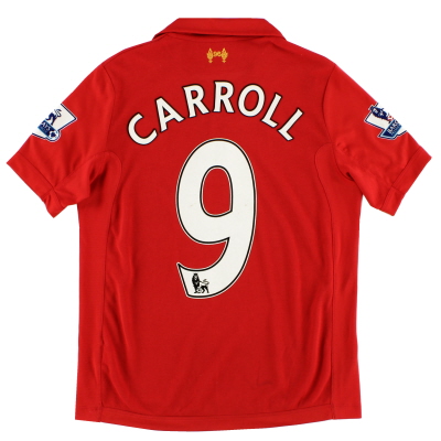 2012-13 Liverpool Warrior Domicile Maillot Carroll #9 L.Boys