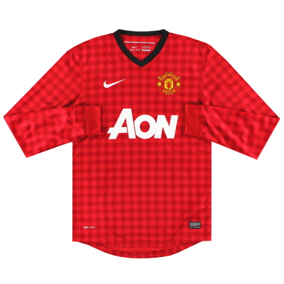 2012-13 Manchester United Home Shirt L/S S