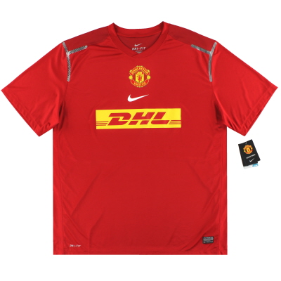 Maglia pre-partita Manchester United Nike Player Issue 2012-13 *con etichette* XXL