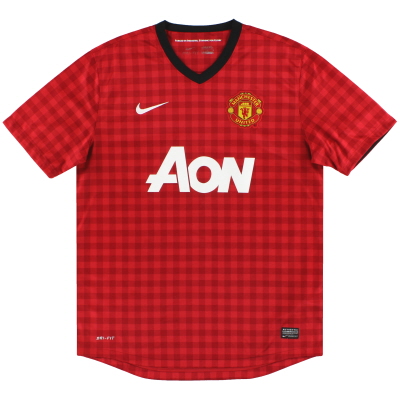 2012-13 Футболка Manchester United Nike Home * Mint * M