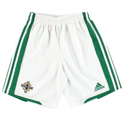 2012-13 Northern Ireland adidas Home Shorts L.Boys 