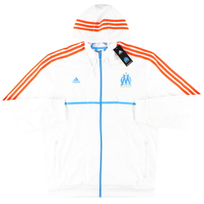 2012-13 Olympique Marseille adidas Kapuzen-Anthem-Jacke *mit Etiketten* XL