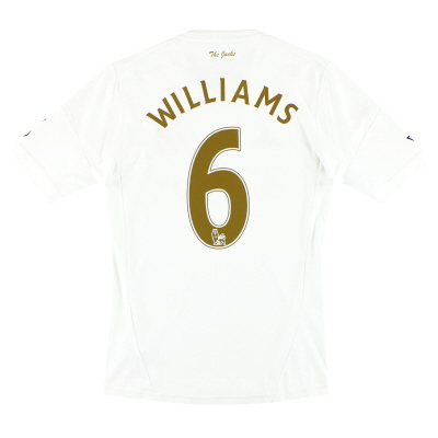 2012-13 Swansea adidas 'Formotion' Maillot domicile du centenaire Williams # 6 S