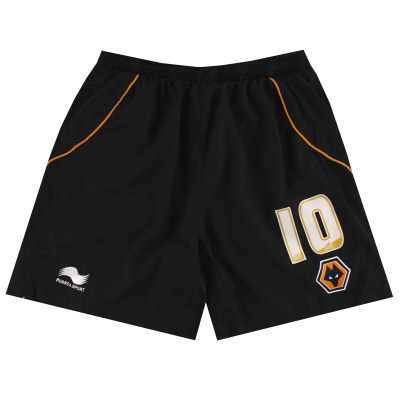 Pantalones cortos de local de los Wolves Player Issue 2012-13 n.º 10 XL