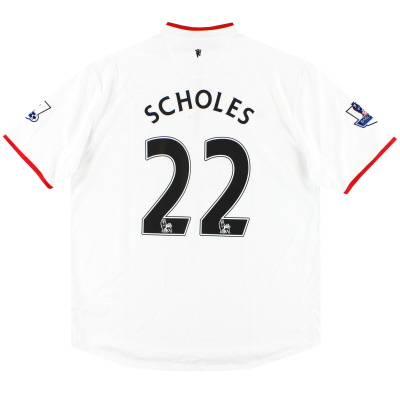 2012–14 Manchester United Nike Auswärtstrikot Scholes #22 XL