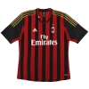 2013-14 AC Milan adidas Home Shirt Balotelli #45 L