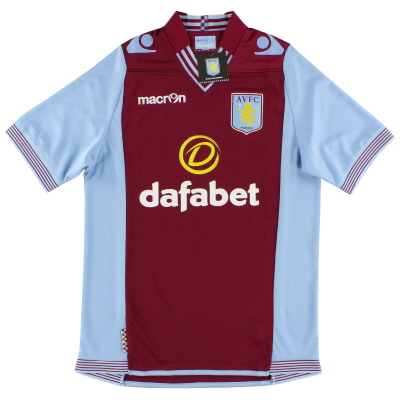 2013-14 Aston Villa Macron 홈 셔츠 * BNIB * XXL
