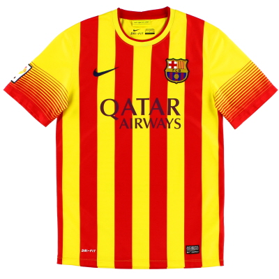 2013-14 Barcelona Away Shirt XL.Garçons
