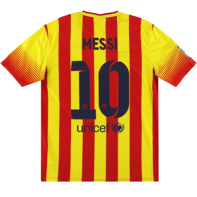 2013-14 Barcelona Nike Away Shirt Messi #10 M 