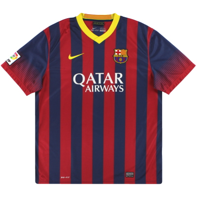 2013-14 Barcelona Nike Home Shirt M.Boys 