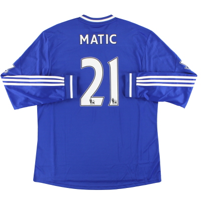 2013-14 Chelsea adidas Domicile Maillot Matic #21 *Comme Neuf* L/S XL