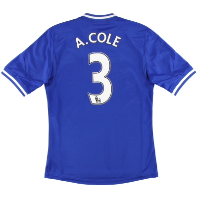 2013-14 Chelsea adidas Home Maglia A.Cole #3 S