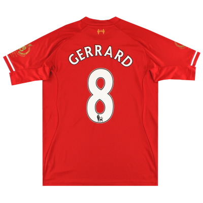 2013-14 Liverpool Warrior 'Gerrard Testimonial' Maillot Domicile Gerrard # 8 * Mint * L
