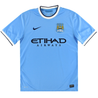 2013-14 Manchester City Nike Home Shirt M 