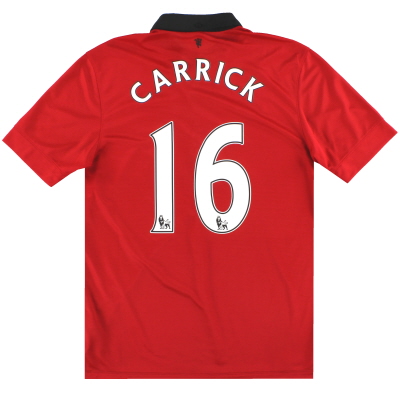 2013-14 Manchester United Home Shirt Carrick #16 *Mint*