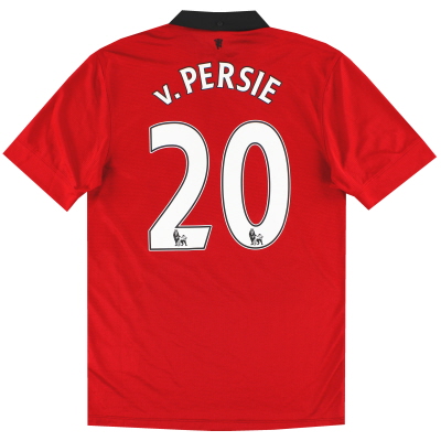 Camiseta Nike de local del Manchester United 2013-14 contra Persie # 20 S