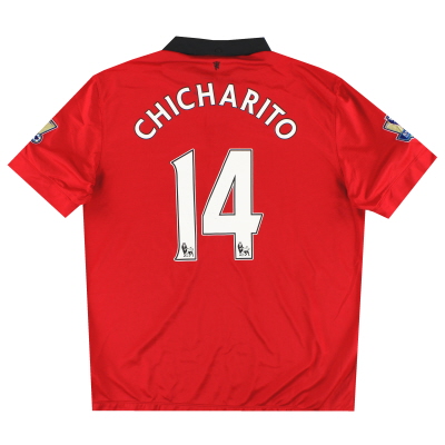 2013-14 Manchester United Nike Home Shirt Chicharito #14 XL
