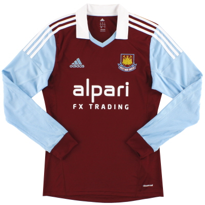 2013-14 West Ham adidas Home Shirt L/S *Mint* S 