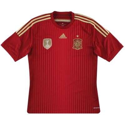2013-15 Spain adidas Home Shirt *Mint* M 
